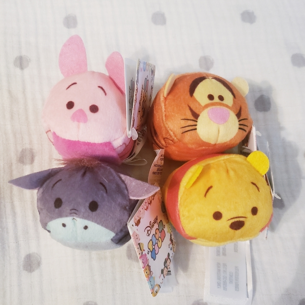 Disney's Winnie the Pooh Mini Tsum Tsum Plush Stuffed Animals. NWT.